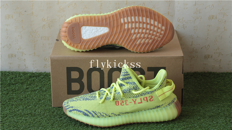 Correct Adidas Yeezy Boost 350 V2 Semi Frozen Yellow Brown Bottom